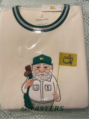 Masters Gnome Cream Sweatshirt with Green Logo